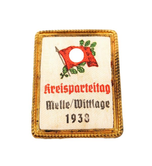 Abzeichen - Kreisparteitag Melle/Wittlage 1938 - Hersteller Stuco Haan Rhld.