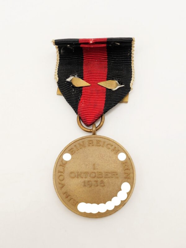 Medaille zur Erinnerung an den 1. Oktober 1938 mit der Auflage Prager Burg - Im Etui – Bild 3
