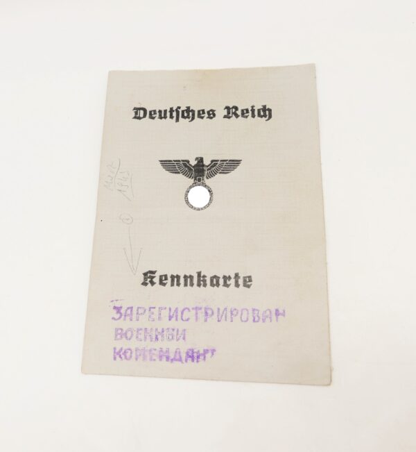 Kennkarte eines Mannes – Deutsches Reich
