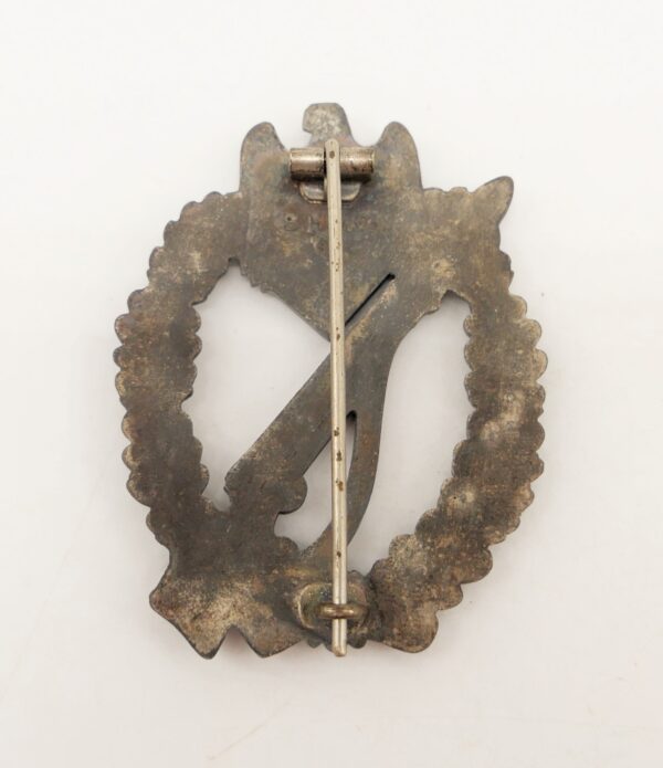 Infanterie Sturmabzeichen Silber - Hersteller S. H. u. Co. - Verleihungsschachtel mit Firmenstempel von Sohni Heubach & Co. – Bild 3