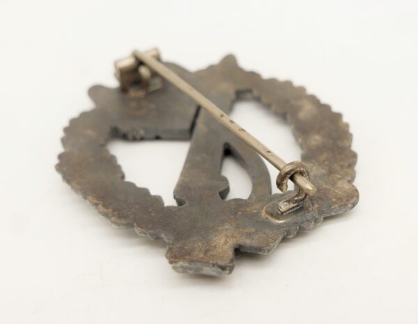 Infanterie Sturmabzeichen Silber - Hersteller S. H. u. Co. - Verleihungsschachtel mit Firmenstempel von Sohni Heubach & Co. – Bild 5