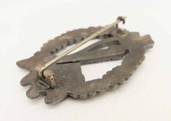 Infanterie Sturmabzeichen Silber - Hersteller S. H. u. Co. - Verleihungsschachtel mit Firmenstempel von Sohni Heubach & Co. – Bild 6