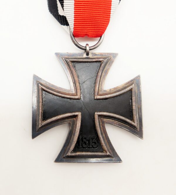Eisernes Kreuz 2. Klasse 1939 - Hersteller 24 (Arbeitsgemeinschaft der Hanauer Plakettenhersteller, Hanau am Main) - Mit Verleihungstüte – Bild 3