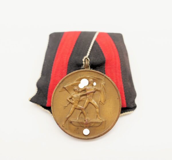 Medaille zur Erinnerung an den 1. Oktober 1938 – Sudetenland-Medaille an Einzelspange - Einzelbandspange