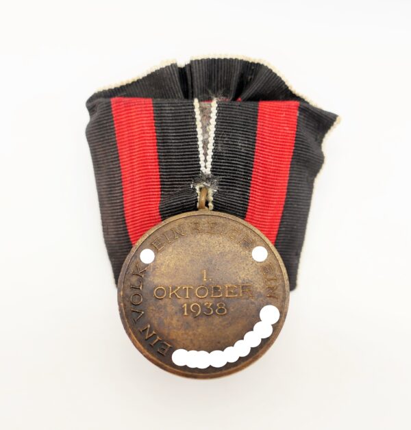 Medaille zur Erinnerung an den 1. Oktober 1938 – Sudetenland-Medaille an Einzelspange - Einzelbandspange – Bild 2
