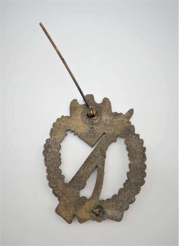 Infanterie Sturmabzeichen Bronze – Hersteller AS im Dreieck - ISA – Bild 3