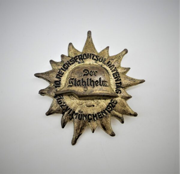 Abzeichen – 10. Reichsfrontsoldatentag – München 1. und 2. VI. 1929 – Stahlhelmbund