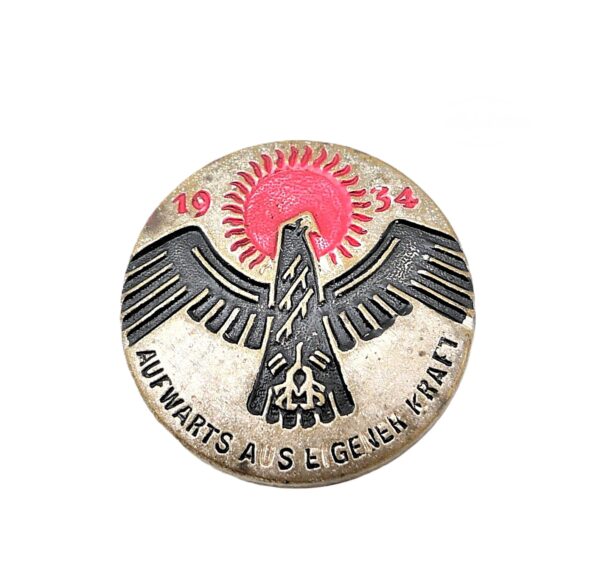 Abzeichen - Spendenabzeichen des WHW (Winterhilfswerk) - Aufwärts aus eigener Kraft - 1934