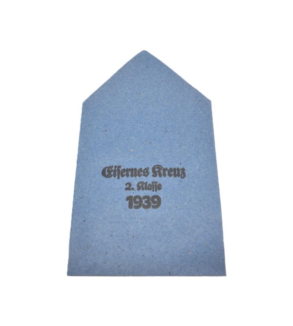 Verleihungstüte Eisernes Kreuz 2. Klasse – Hersteller Carl Forster & Graf, Schwäb. Gmünd - Mit LDO Hinweis - EK