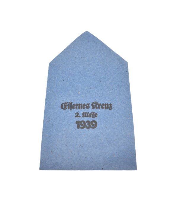 Verleihungstüte Eisernes Kreuz 2. Klasse – Hersteller Carl Forster & Graf, Schwäb. Gmünd - Ohne LDO Hinweis - EK