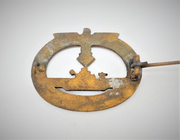 Ubootkriegsabzeichen - Hersteller F.O. (Friedrich Orth, Wien) - Variante 2 - U-Boot-Kriegsabzeichen - Kriegsmarine – Bild 3