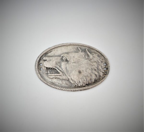 Abzeichen für den Kragen - Freikorps Wolf - Kragenabzeichen - Plakette - Sehr Selten
