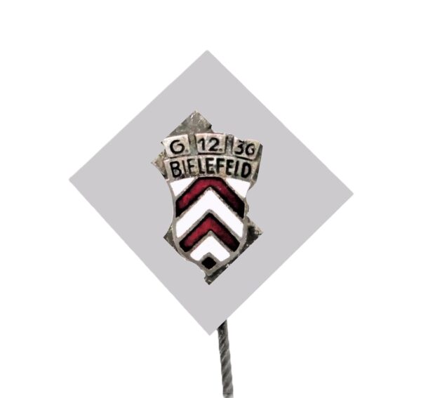 Abzeichen - Anstecknadel - Wappen Bielefeld auf HK - 06. 12. 1936
