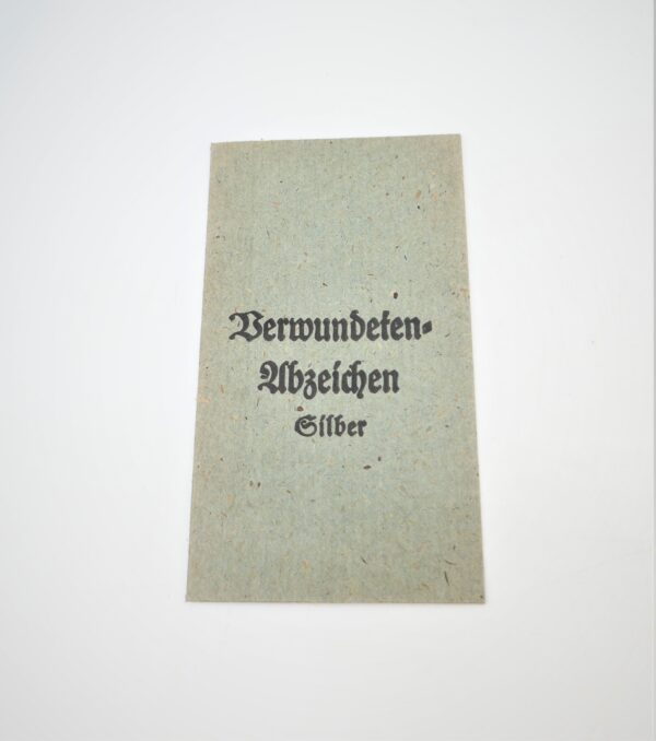 Verleihungstüte zum Verwundetenabzeichen Silber – Hauptmünzamt, Wien 40