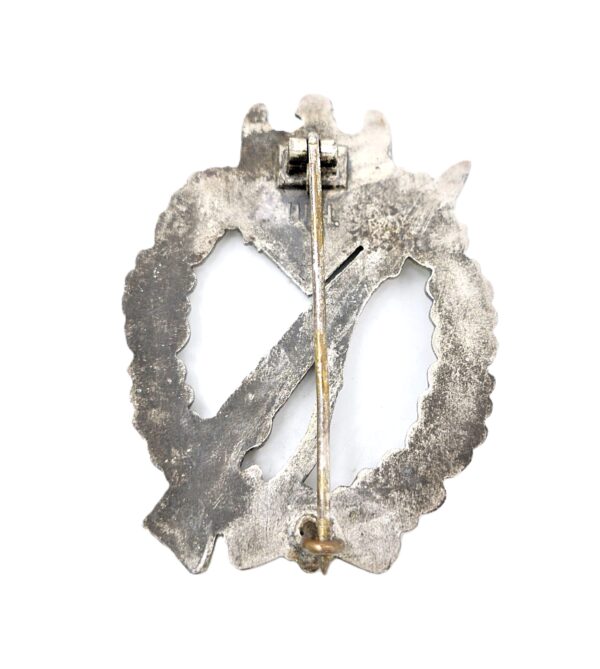 Infanterie Sturmabzeichen Silber – Hersteller W. H. (Wilhelm Hobacher, Wien) - ISA – Bild 2