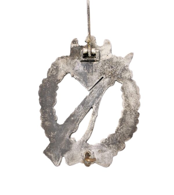 Infanterie Sturmabzeichen Silber – Hersteller W. H. (Wilhelm Hobacher, Wien) - ISA – Bild 3