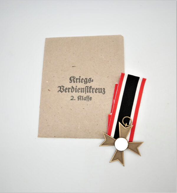 Kriegsverdienstkreuz 2. Klasse ohne Schwerter - Mit Verleihungstüte - Hersteller Steinhauer & Lück, Lüdenscheid