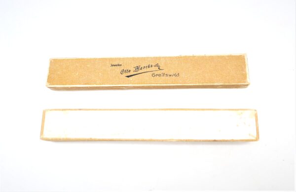 Feldpange und Knopflochminiatur - Schachtel Juwelier Otto Marcks, Greifwald - KVK - Kriegshilfsdienst - Treudienst - Luftschutz – Bild 6