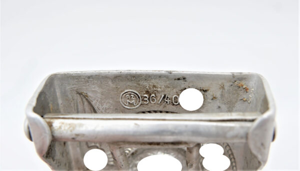 Aluminium Koppelschloss der Waffen SS - Für Mannschaften - Hersteller RZM 36/40 SS (Overhoff & Cie, Lüdenscheid) – Bild 5
