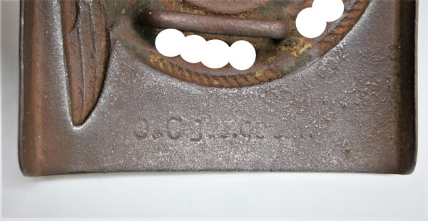 SS Koppelschloss – Buntmetall – Hersteller O&C Ges. Gesch. (Overhoff & Cie Lüdenscheid) – Bild 5