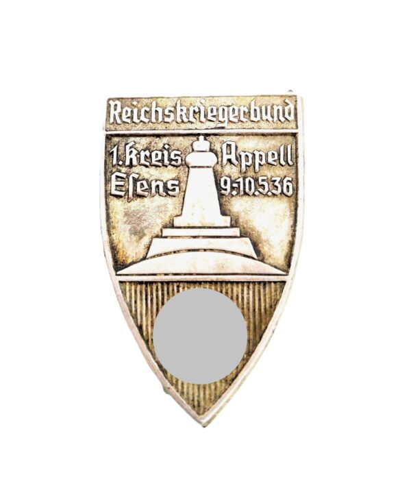 Abzeichen - Reichskriegerbund Kyffhäuser - 1. Kreisappell Esens 9.-10.05.1936