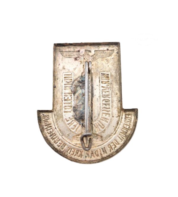 Abzeichen - Ehrenmal der NSDAP - Kreis Bensheim a/B. - Wir vergessen unsere Toten nicht – Bild 2