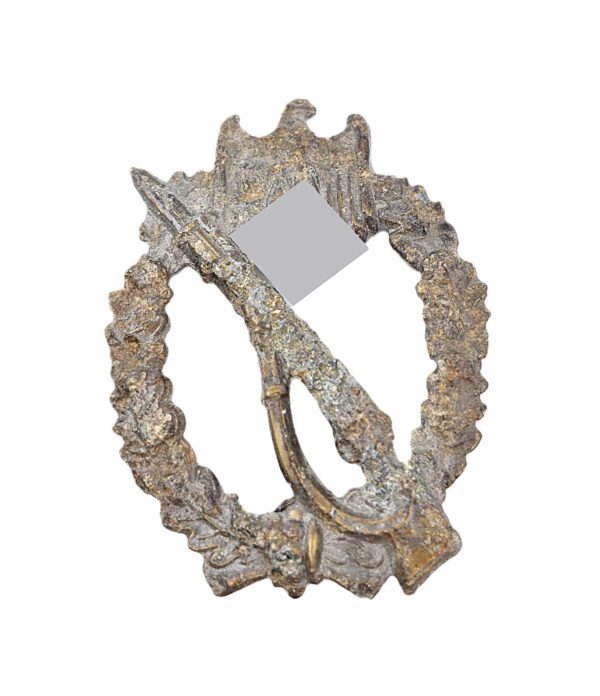 Infanterie Sturmabzeichen – Hersteller E. Ferdinand Wiedmann, Frankfurt am Main – Bodenfund – ISA