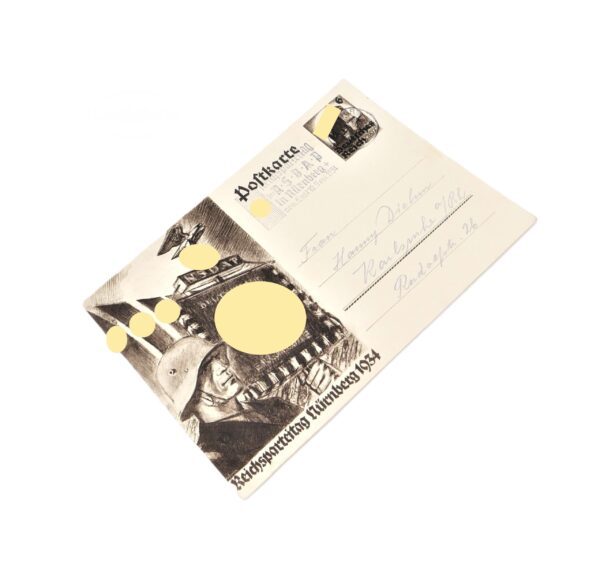 Postkarte – Ansichtskarte – Reichsparteitag (RPT) Nürnberg 1934