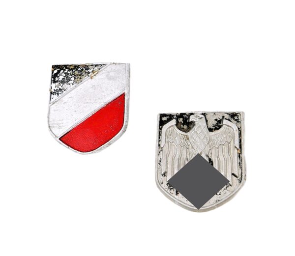 Satz Embleme für den Tropenhelm des Afrika Korps (DAK)