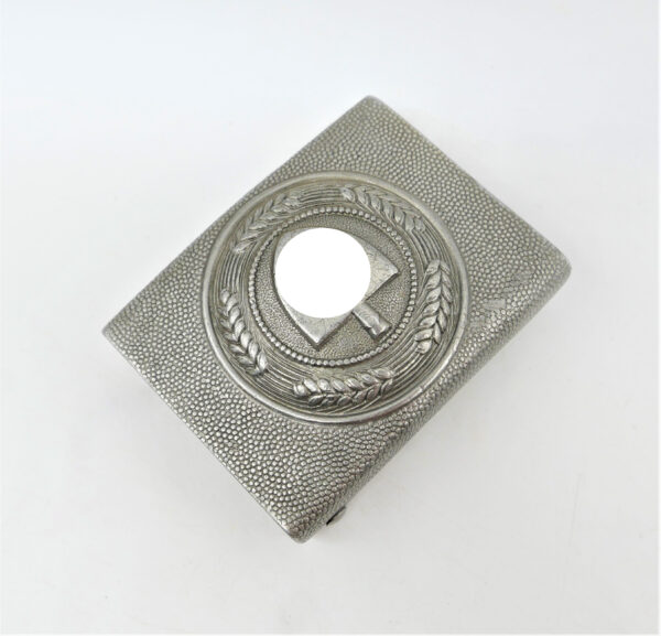 RAD (Reichsarbeitsdienst) Koppelschloss – Aluminium – Hersteller HA (Hermann Aurich, Dresden)