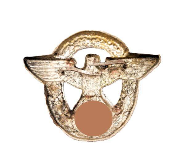 Polizei Mützenadler für die Schirmmütze – 2. Modell - Für Mannschaften - Schirmmützenadler – Adler - Buntmetall – Bild 2