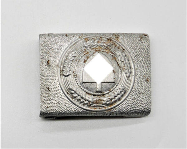 RAD (Reichsarbeitsdienst) Koppelschloss – Aluminium – Hersteller B & N (Berg & Nolte, Lüdenscheid) – Bild 2