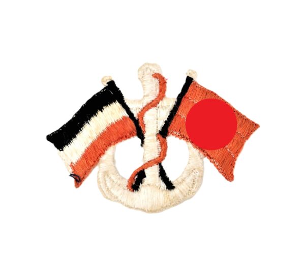Patriotischer Aufnäher – NSDAP Sympathie Abzeichen – Sympathieabzeichen – Sympathisanten - Fahnen mit Anker