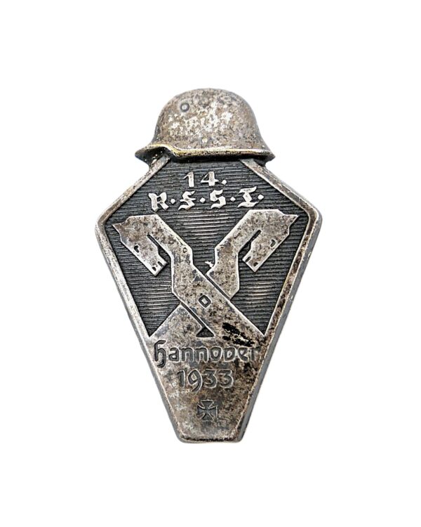 Tagungsabzeichen – Stahlhelmbund – 14. R.F.S.T. (Reichsfrontsoldatentag) – Hannover 1933 - Hersteller Lameyer, Hannover - SHB