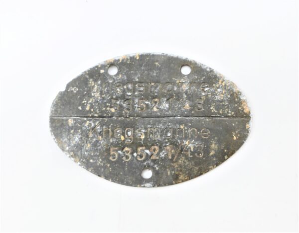 Erkennungsmarke eines Angehörigen der Kriegsmarine - 53521/43 - EKM – Dogs Tag – Bild 2