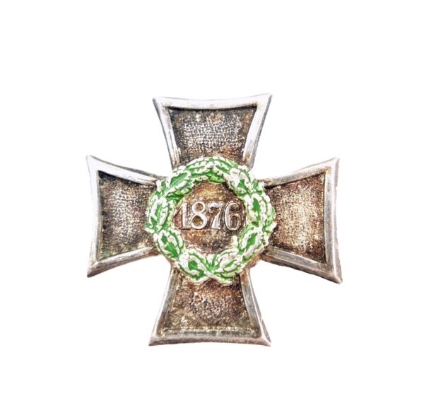 Abzeichen - Eisernes Kreuz (EK) Form - Mit der Jahreszahl 1876 und Eichenlaubkranz