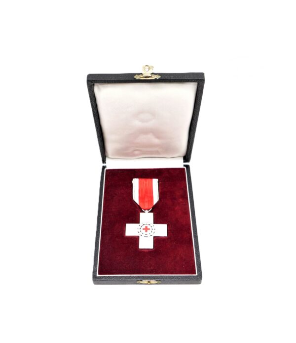 Ehrenzeichen 2. Klasse des Deutschen Roten Kreuz - Im Verleihungsetui - Hersteller Steinhauer & Lück, Lüdenscheid