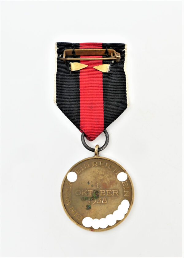 Medaille zur Erinnerung an den 1. Oktober 1938 mit der Auflage Prager Burg – Im Etui – Bild 4
