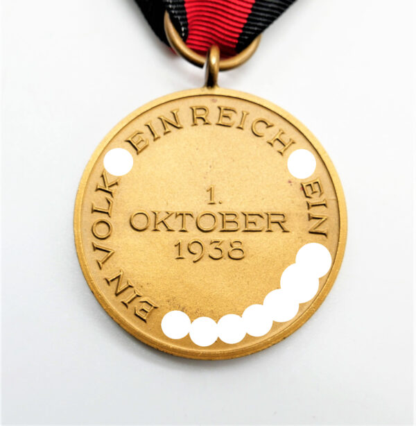 Medaille zur Erinnerung an den 1. Oktober 1938 – Sudetenland-Medaille – Bild 3