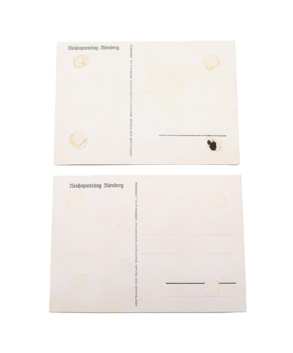 2 x Postkarte – Reichsparteitag der NSDAP - Nürnberg 1936 - Appell der politischen Leiter auf der Zeppelinwiese – Bild 2