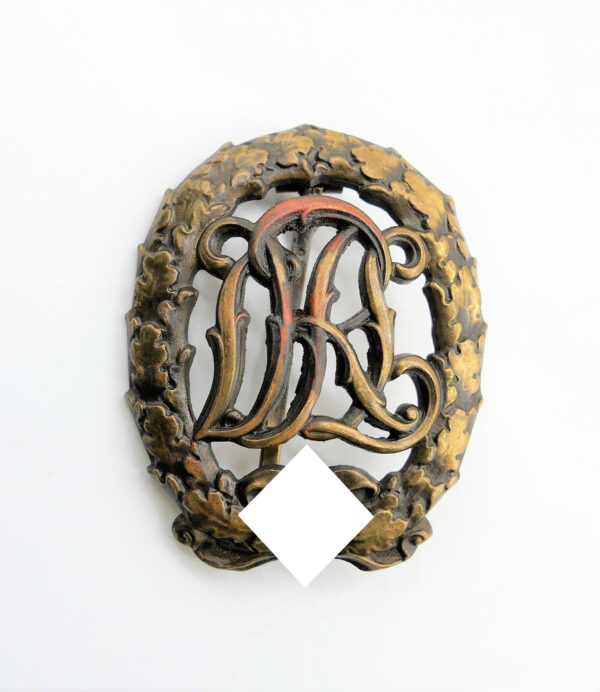 DRL Sportabzeichen Bronze – Hersteller Wernstein, Jena – D.R.G.M. 35269