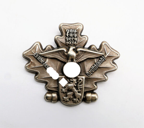 Abzeichen - Gautag Gera 1934 - Buntmetall - Hersteller Wernstein, Jena