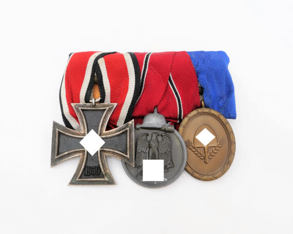 Ordensspange – Eisernes Kreuz 2. Klasse 1939 – Medaille zur Winterschlacht im Osten – RAD Dienstauszeichnung für Männer 4. Stufe – Bild 2