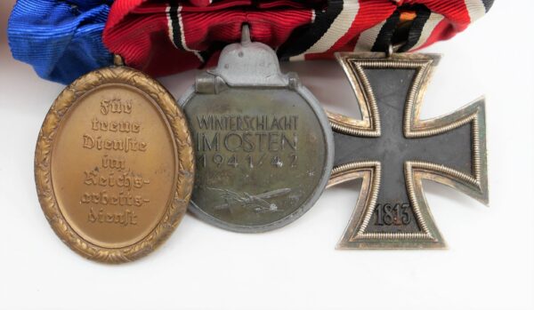 Ordensspange – Eisernes Kreuz 2. Klasse 1939 – Medaille zur Winterschlacht im Osten – RAD Dienstauszeichnung für Männer 4. Stufe – Bild 4