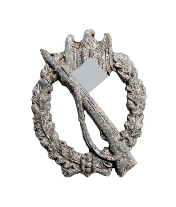 Infanterie Sturmabzeichen Silber – Hersteller W. H. (Wilhelm Hobacher, Wien) – ISA – Bodenfund