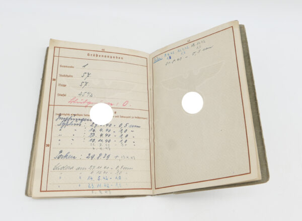 Wehrpass - Wehrmachts-Führerschein - Eines Unteroffiziers der 4. Komp. Kw. Tr. Regt. 605 - Umfangreicher Gefechtskalender – Bild 14