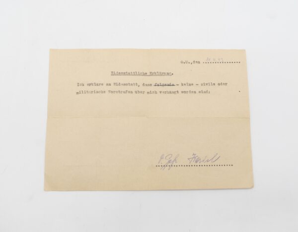 Wehrpass - Wehrmachts-Führerschein - Eines Unteroffiziers der 4. Komp. Kw. Tr. Regt. 605 - Umfangreicher Gefechtskalender – Bild 18