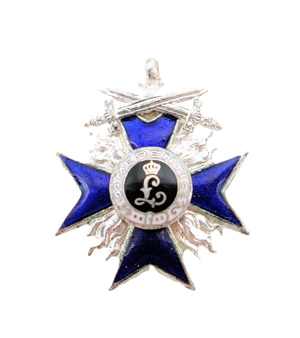 Bayern - 22 mm Miniatur zum Militär-Verdienstorden (MVO) 4. Klasse mit Schwertern - Mehrteilig