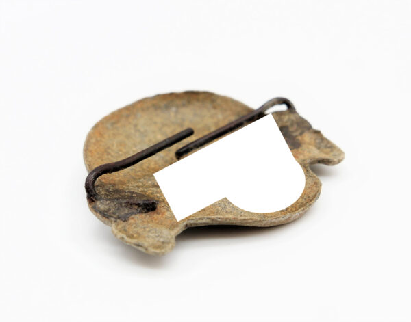 Totenkopf für die Schirmmütze der SS – Zink – Belgische Fertigung – Skull - Selten – Bild 3