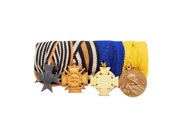 Miniatur Ordensspange - 16 mm Mini`s zum Kriegshilfsdienst - FEK - Treudienst Ehrenzeichen für 40 Jahre - Zentenarmedaille – Bild 2